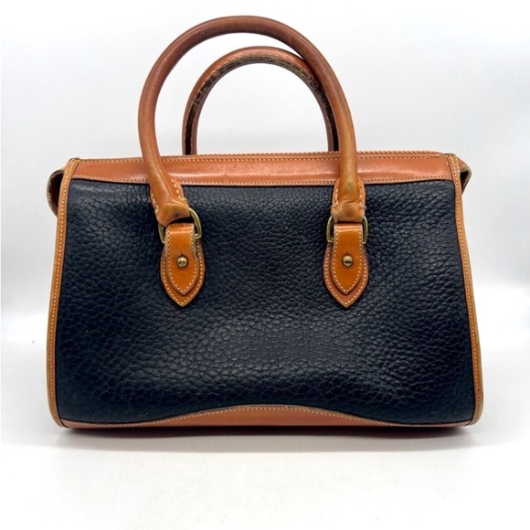 Dooney & Bourke Vintage Black Pebbled Leather Crossbody Purse + Cosmetic Bag - Picture 3 of 11